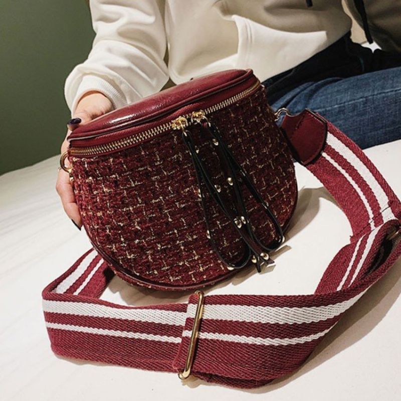 Crossbody Kabelky S Vlněnou Nití