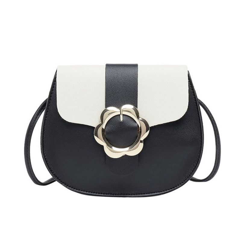 Crossbody Kabelky Se Sedlem Korean Color Block Pu