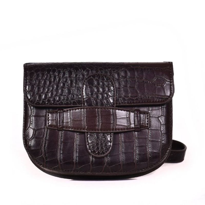 Crossbody Taška Na Sedlo Z Pu Sedla Alligator Thread