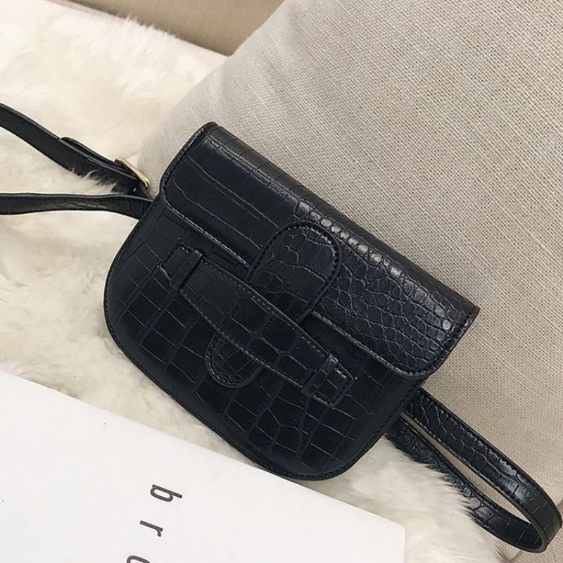 Crossbody Taška Na Sedlo Z Pu Sedla Alligator Thread