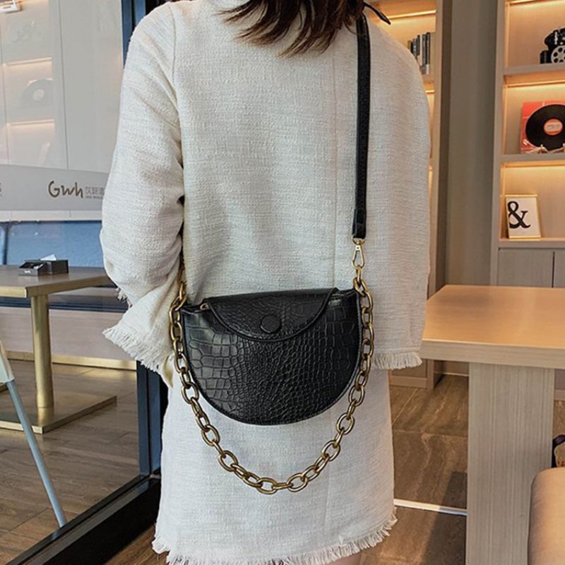 Crossbody Tašky Se Sedlem Alligator Pu Thread