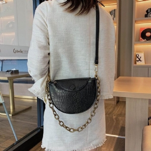 Crossbody Tašky Se Sedlem Alligator Pu Thread