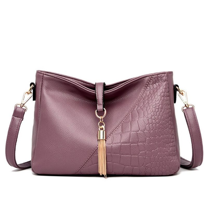 Dámské Crossbody Kabelky Alligator Embossing Pu Rectangle