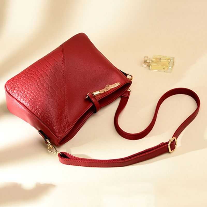 Dámské Crossbody Kabelky Alligator Embossing Pu Rectangle