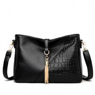 Dámské Crossbody Kabelky Alligator Embossing Pu Rectangle