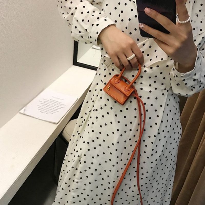 Mini Obyčejná Čtvercová Crossbody Kabelka