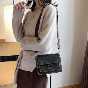 Neformální Crossbody Kabelky S Embosováním Alligator Pu Rectangle