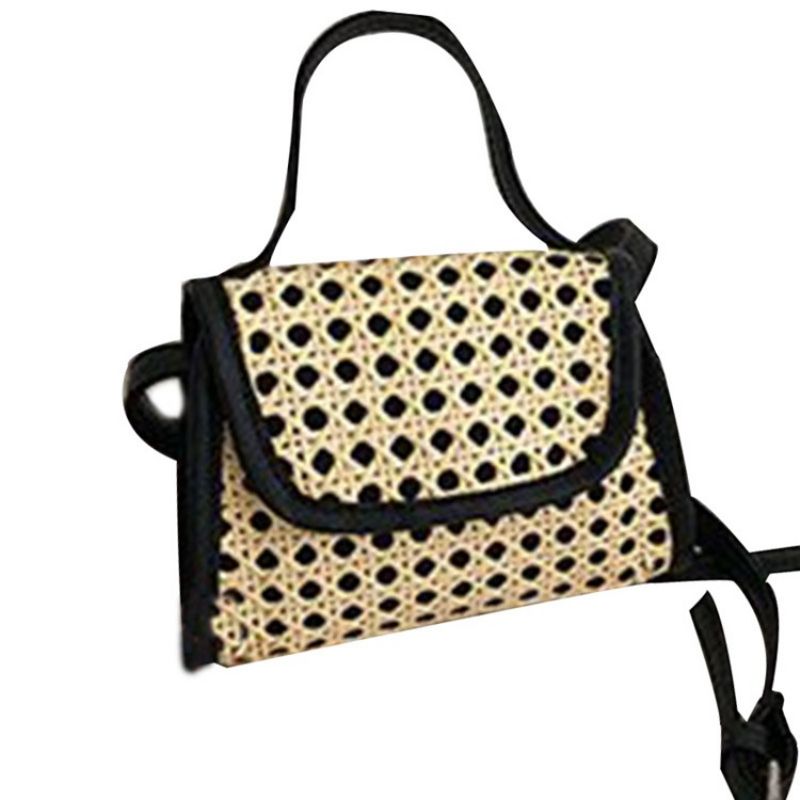 Obyčejné Pletené Čtvercové Crossbody Kabelky