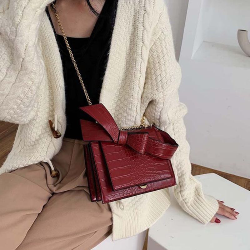 Pu Čtvercové Crossbody Tašky S Embosováním Alligator