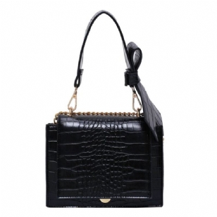 Pu Čtvercové Crossbody Tašky S Embosováním Alligator