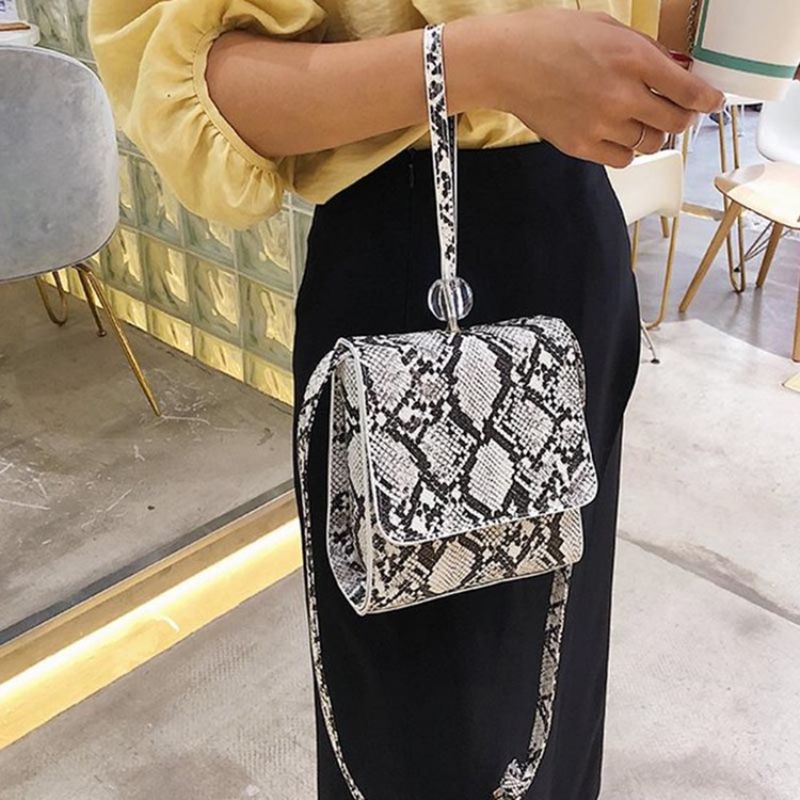 Serpentine Embossovací Obdélníkové Crossbody Kabelky