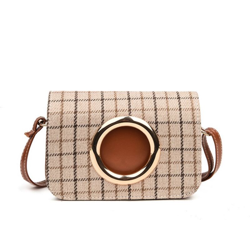 Trendy Kostkovaná Dámská Crossbody Kabelka