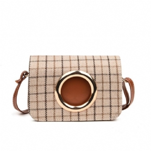 Trendy Kostkovaná Dámská Crossbody Kabelka