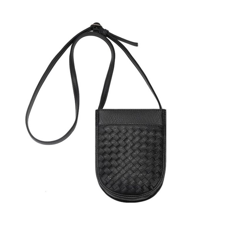 Výstižná Crossbody Kabelka S Pleteným Vzorem