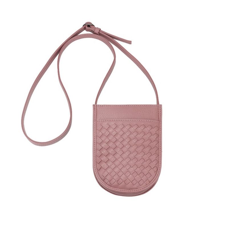 Výstižná Crossbody Kabelka S Pleteným Vzorem