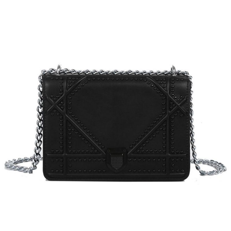 Závitové Pu Kabelky Crossbody S Geometrickými Klapkami