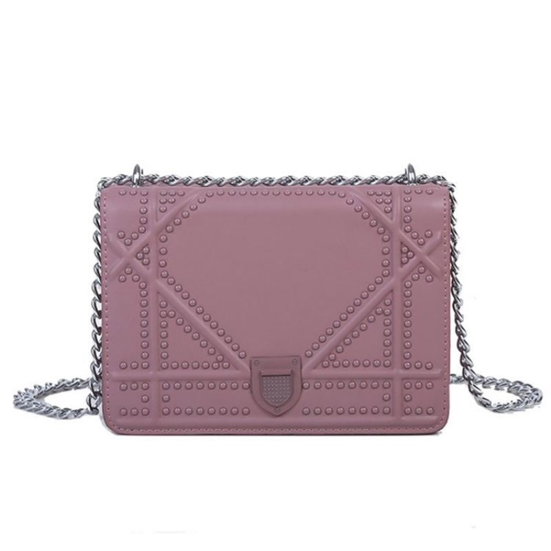 Závitové Pu Kabelky Crossbody S Geometrickými Klapkami