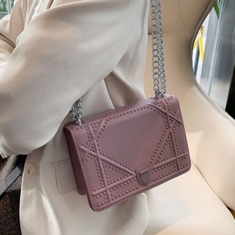 Závitové Pu Kabelky Crossbody S Geometrickými Klapkami