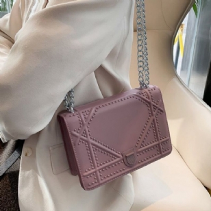 Závitové Pu Kabelky Crossbody S Geometrickými Klapkami