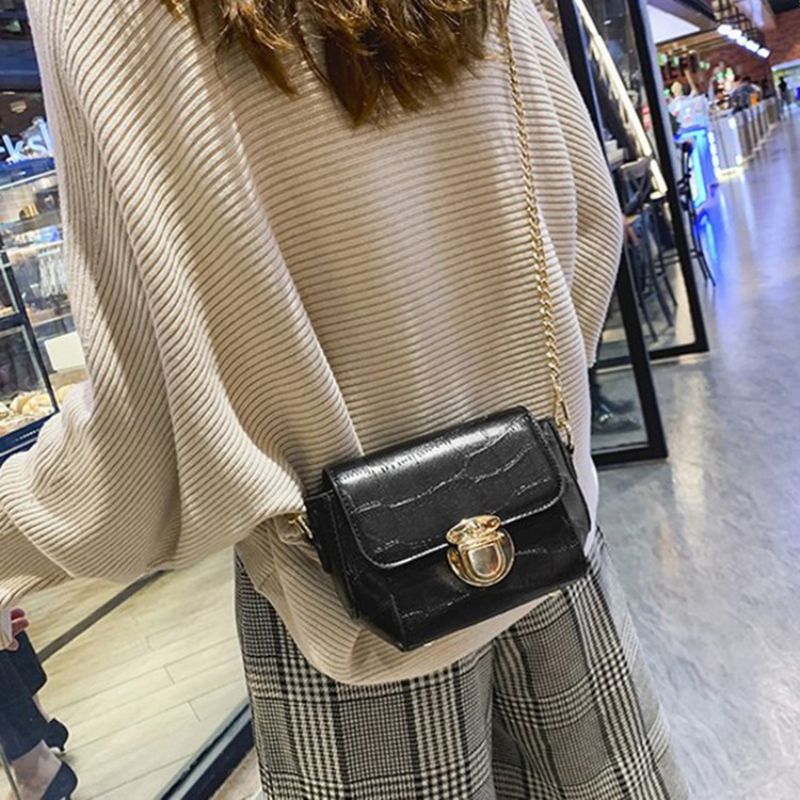 Řetízkové Pu Kabelky Alligator Rectangle Crossbody