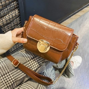 Řetízkové Pu Kabelky Alligator Rectangle Crossbody