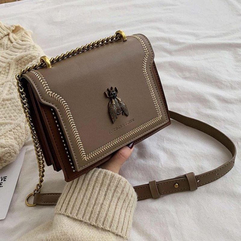 Řetízkové Pu Obdélníkové Dámské Crossbody Kabelky