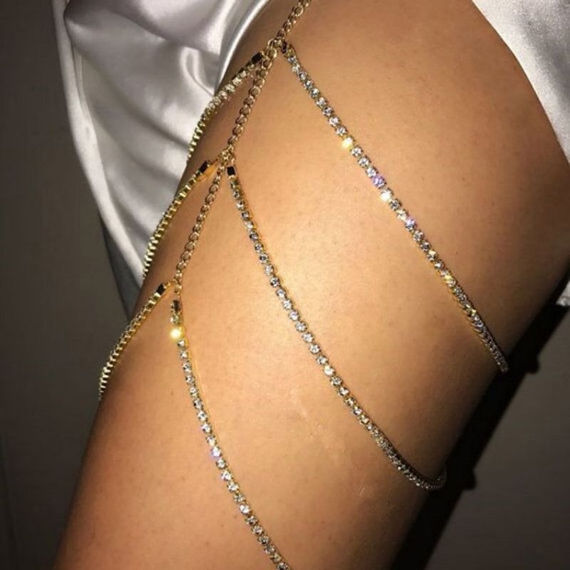 Plain Diamante Anklet (pouze 1 Obrázek)