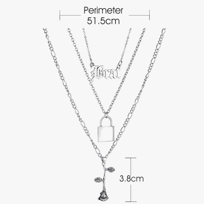 Unisex Dámské Náhrdelníky E-plating Lock