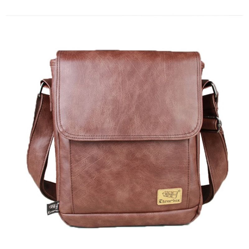 Pánské Crossbody Kabelky Pu Thread Plain Square