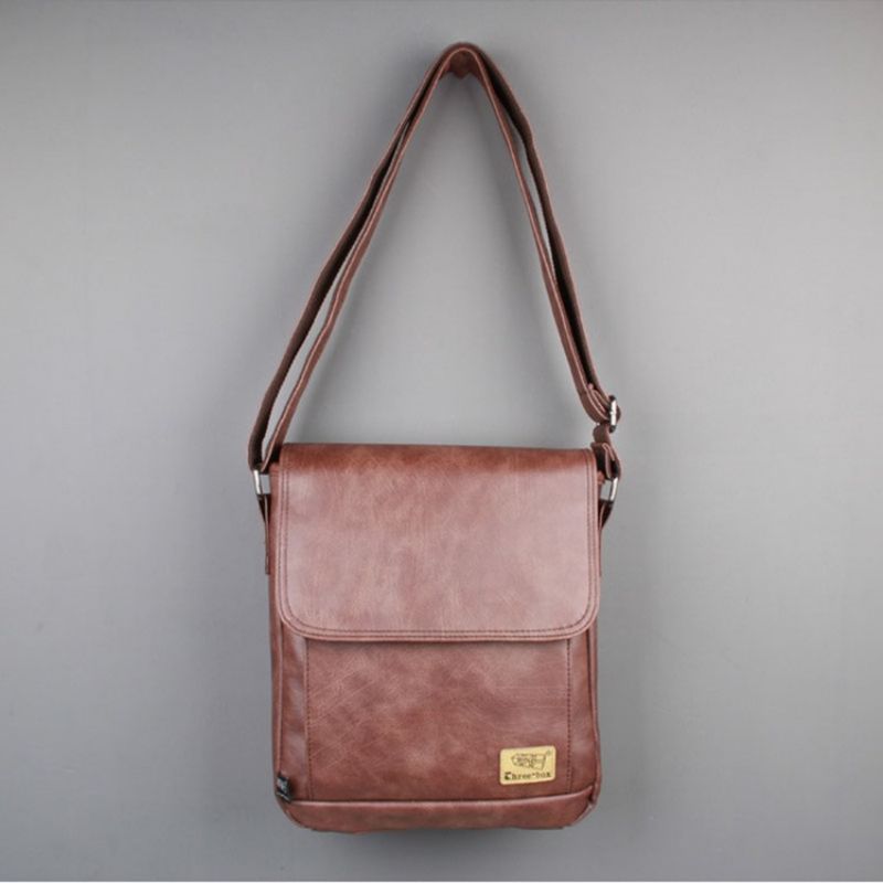 Pánské Crossbody Kabelky Pu Thread Plain Square