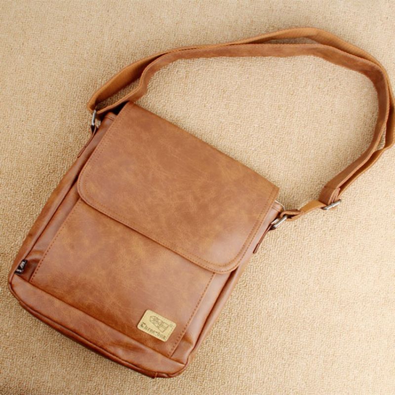 Pánské Crossbody Kabelky Pu Thread Plain Square