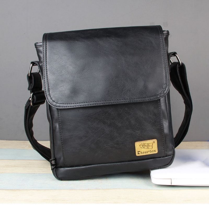 Pánské Crossbody Kabelky Pu Thread Plain Square