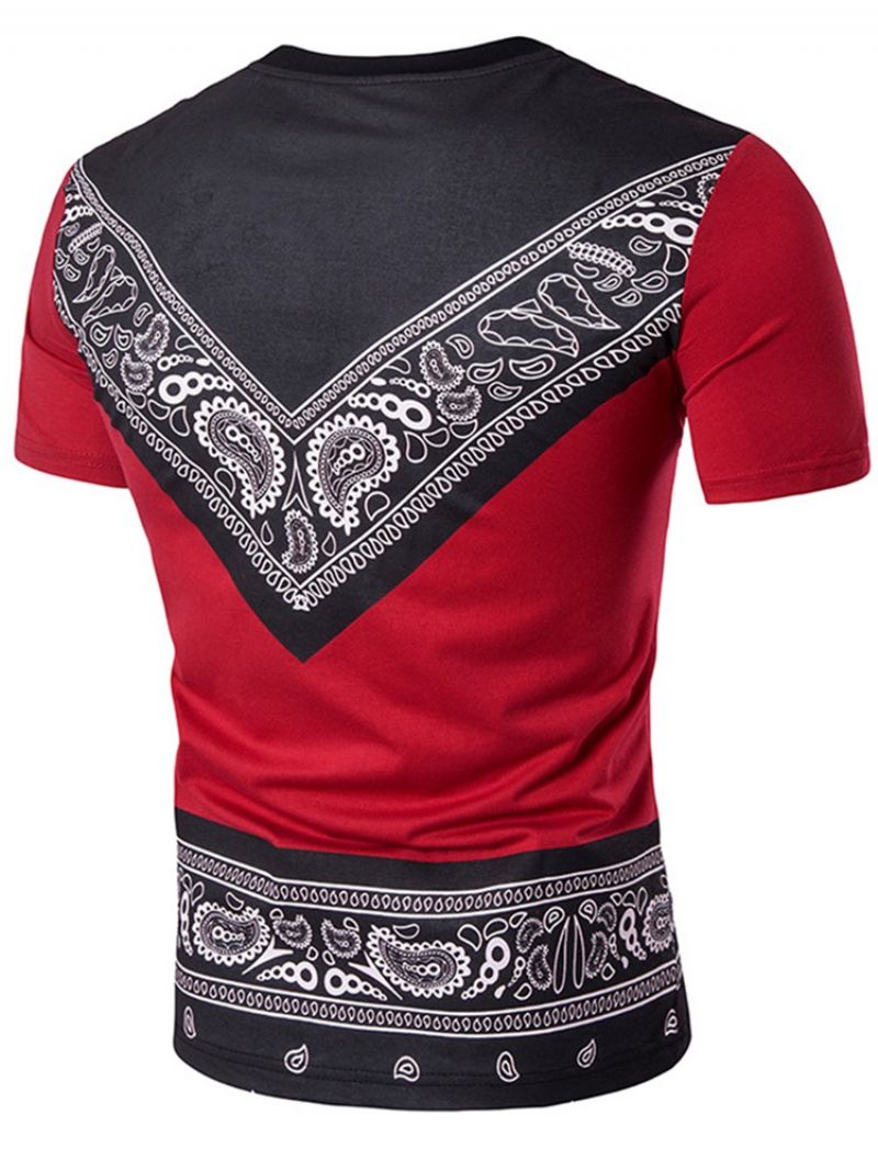 Africké Módní Pánské Tričko Dashiki Crew Neck