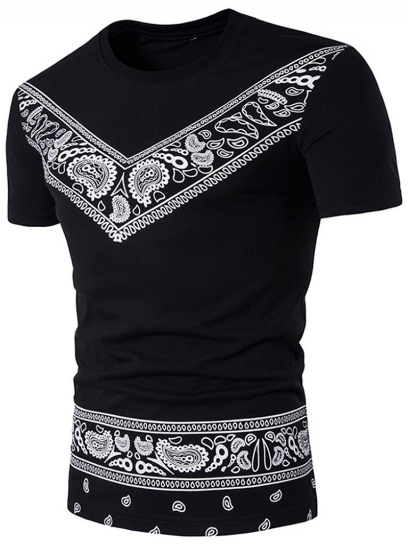 Africké Módní Pánské Tričko Dashiki Crew Neck