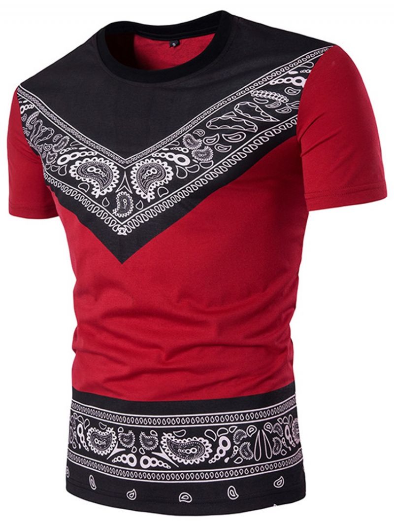 Africké Módní Pánské Tričko Dashiki Crew Neck