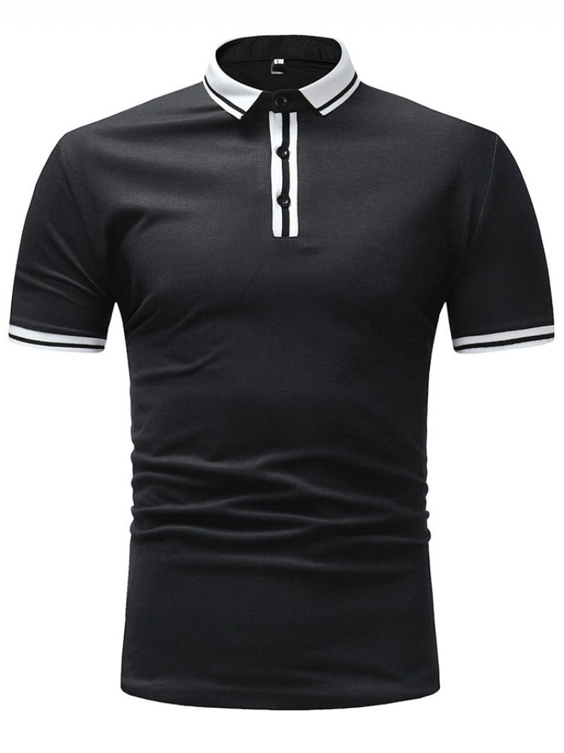 Pánské Polo Tričko Stripe Plain Slim Fit