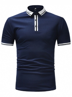 Pánské Polo Tričko Stripe Plain Slim Fit