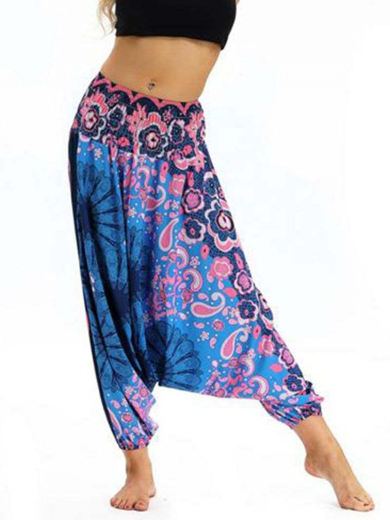 Bohemian Print Yoga Harem Kalhoty