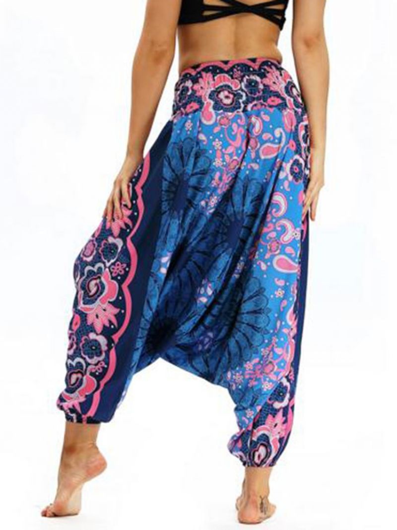 Bohemian Print Yoga Harem Kalhoty