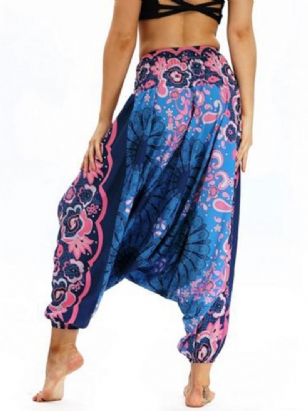 Bohemian Print Yoga Harem Kalhoty