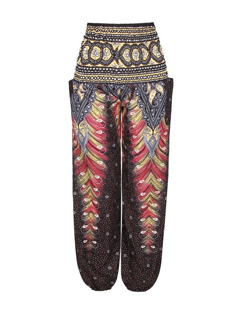 Kalhoty Boho Geometric Print Street Dance Yoga Kalhoty