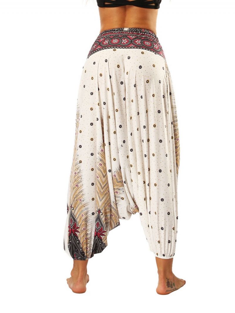 Kalhoty Boho Print Yoga Harem Jogger