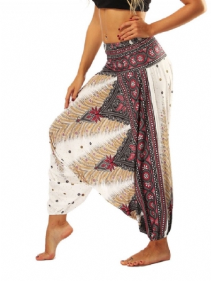 Kalhoty Boho Print Yoga Harem Jogger