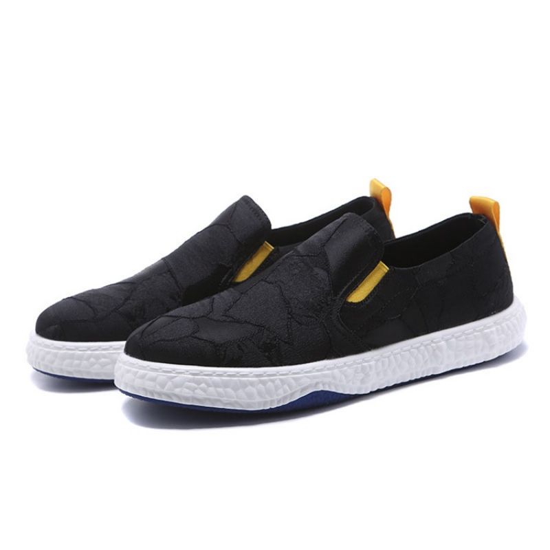 Pánské Skate Boty Pu Slip-on Color Block S Kulatou Špičkou