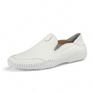 Pohodlné Pánské Mokasíny S Kulatou Špičkou Z Pu Slip-on